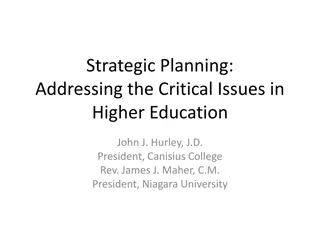 Critical Issues in Higher Education: Challenges & Solutions