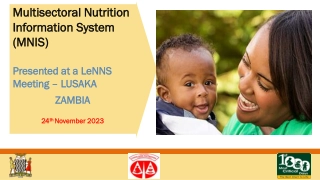Enhancing Multisectoral Nutrition Coordination in Zambia