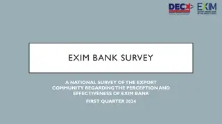 National Survey on Export Perceptions and Effectiveness of Exim Bank First Quarter 2024