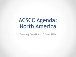 Framing Questions for North American Trade