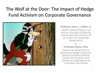 Impact of Hedge Fund Activism on Corporate Governance