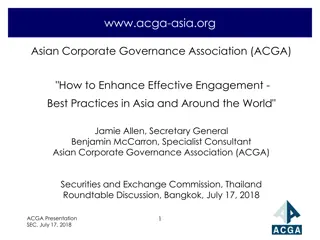 Enhancing Effective Engagement in Corporate Governance