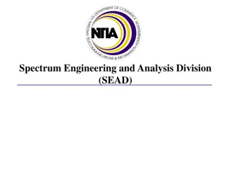 Spectrum Engineering and Analysis Division (SEAD)