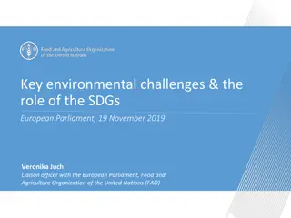 Environmental Challenges & Role of SDGs in European Parliament