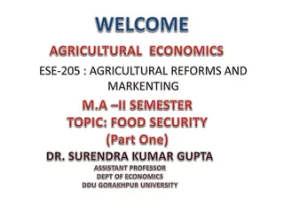 Food Security in India
