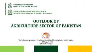 Outlook of Agriculture Sector in Pakistan: Development and Food Security Workshop