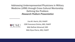 Cross-Cultural Mentorship in Military Medicine