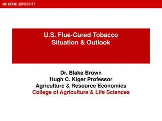 U.S. Flue-Cured Tobacco Situation & Outlook by Dr. Blake Brown