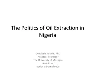 The Politics of Oil Extraction in Nigeria