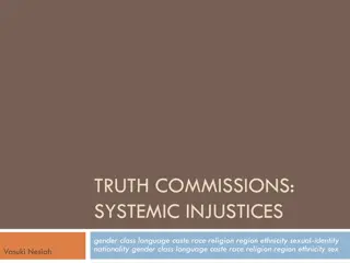 Truth Commissions: Addressing Systemic Gendered Injustice