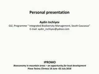 Opportunity for Local Development through Bioeconomy in Mountain Areas