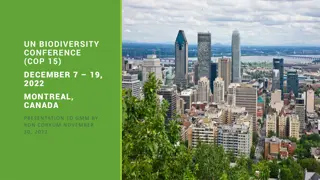 UN Biodiversity Conference COP15: Conservation and Challenges