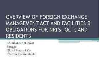 Overview of Foreign Exchange Management Act for NRIs, OCIs, and Residents