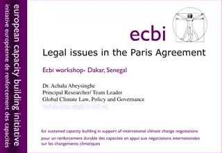 Legal Issues in the Paris Agreement: Understanding Compliance and Enforcement