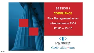 Introduction to FICA Compliance Risk Management