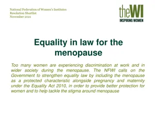 Strengthening Equality Law for Menopause Protection
