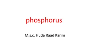 Phosphorus: An Essential Mineral for Health
