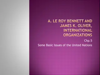 Some Basic Issues of the United Nations