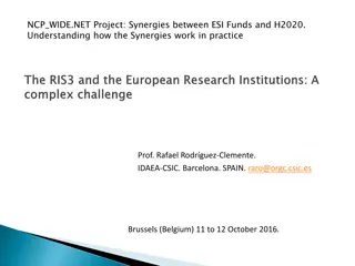 Strengthening ESI Funds and H2020 Synergies in Practice