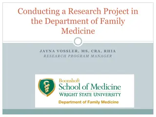 Research Project in Family Medicine Department