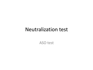 Neutralization and Antitoxin Tests