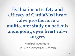 Safety and Efficacy of CardiaMed Heart Valve Prosthesis Study