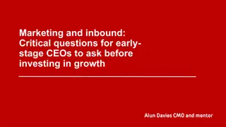 Critical Questions for Early-Stage CEOs Before Investing in Growth