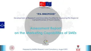Assessment Report on Marketing Capabilities of SMEs in Food Industry