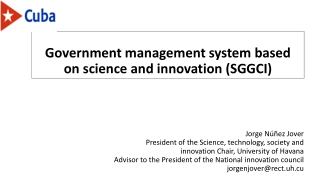 Government Management System Based on Science and Innovation in Cuba