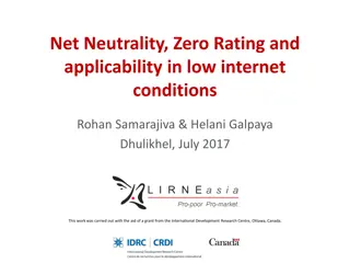 Net Neutrality & Zero Rating: Exploring Internet Conditions