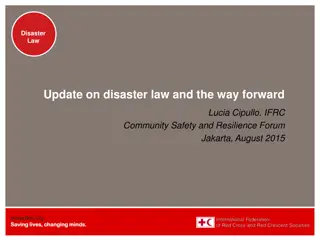 Recent Developments in Disaster Law at Country Level