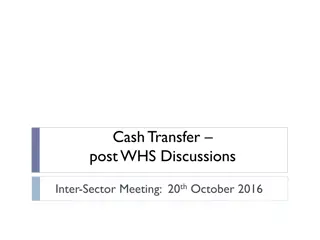 Cash Transfer Post WHS Discussions: Global Updates and Donor Engagement