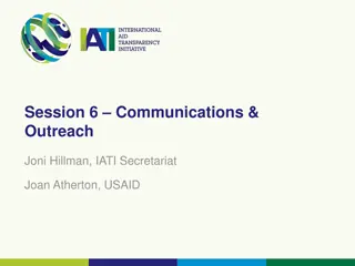 Session 6: Communications & Outreach Priorities