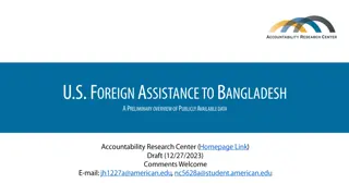 Analysis of U.S. Foreign Assistance to Bangladesh