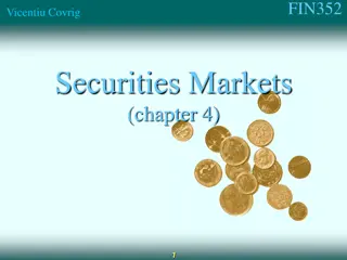 Securities Markets and Financial Roles