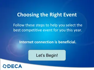 Choosing the Right Competitive Event: A Step-by-Step Guide