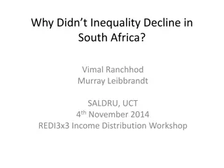 Inequality Trends in South Africa: Causes and Findings