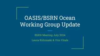 OASIS/BSRN Ocean Working Group Update - July 2024