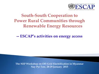 Enhancing Rural Communities with Renewable Energy in Myanmar