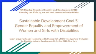 Sustainable Development Goal 5: Gender Equality and Empowerment of Women with Disabilities