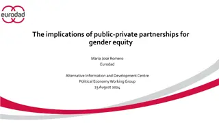 Gender Equity in Public-Private Partnerships