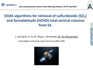 DOAS Algorithms for Retrieval of Sulfur Dioxide and Formaldehyde Total Vertical Columns