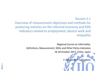 Measurement Objectives and Methods for Producing Statistics on the Informal Economy