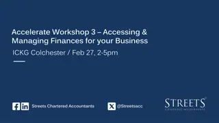 Accessing & Managing Finances for Your Business Workshop