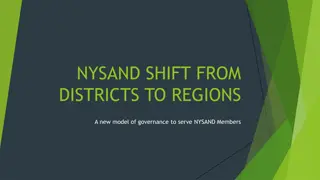NYSAND SHIFT FROM DISTRICTS TO REGIONS