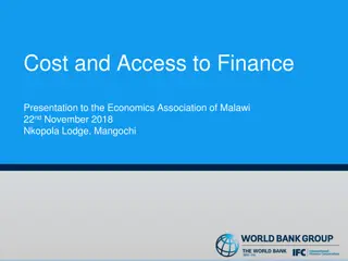 Access to Finance in Malawi - Understanding the Challenges