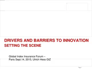 Drivers and Barriers to Innovation in Global Insurance Forum