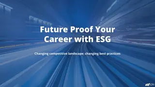 Future Proof Your Career with ESG