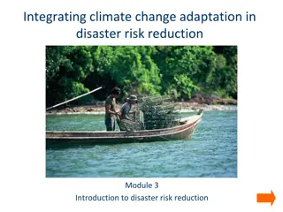 Integrating Climate Change Adaptation in Disaster Risk Reduction