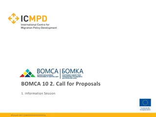BOMCA Call for Proposals Information Session
